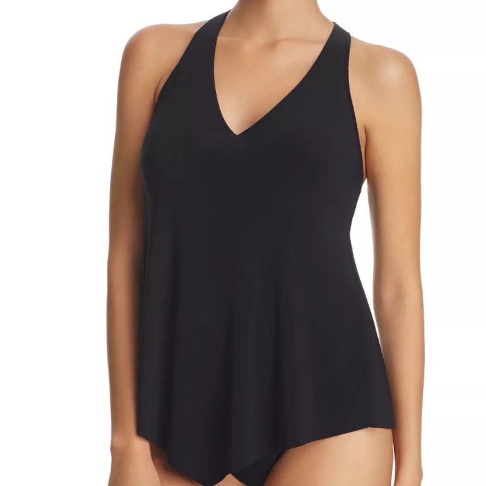 Magicsuit Solid Taylor Tankini Top Black Size 10